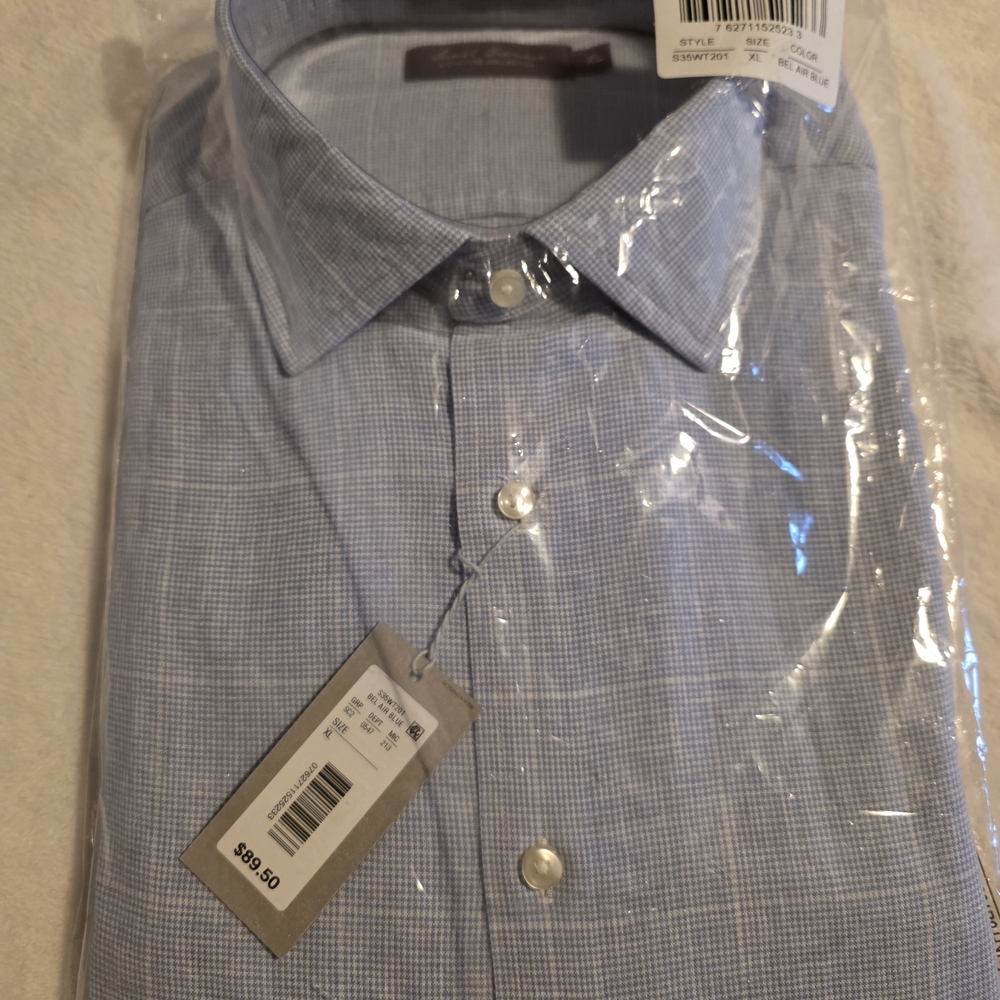 Men's Blue Checkered Shirt